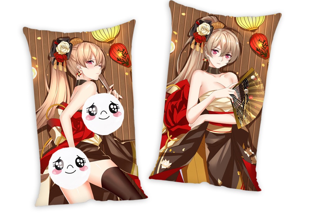 Azur Lane Anime Two Way Tricot Air Pillow With a Hole 35x55cm(13.7in x 21.6in)