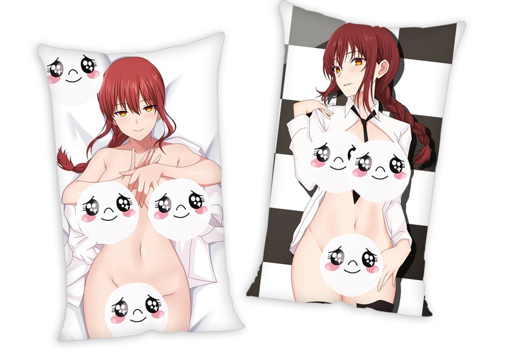 Chainsaw Man Makima Anime Two Way Tricot Air Pillow With a Hole 35x55cm(13.7in x 21.6in)