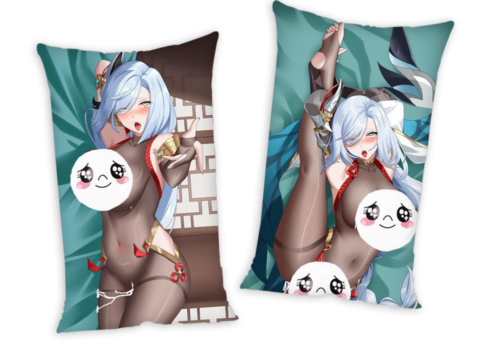 Genshin Impact Anime Two Way Tricot Air Pillow With a Hole 35x55cm(13.7in x 21.6in)