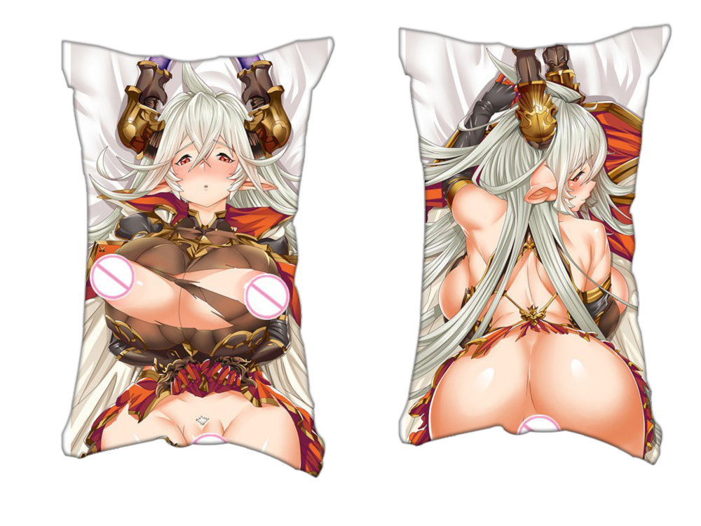 Granblue Fantasy Anime 2 Way Tricot Air Pillow With a Hole 35x55cm(13.7in x 21.6in)