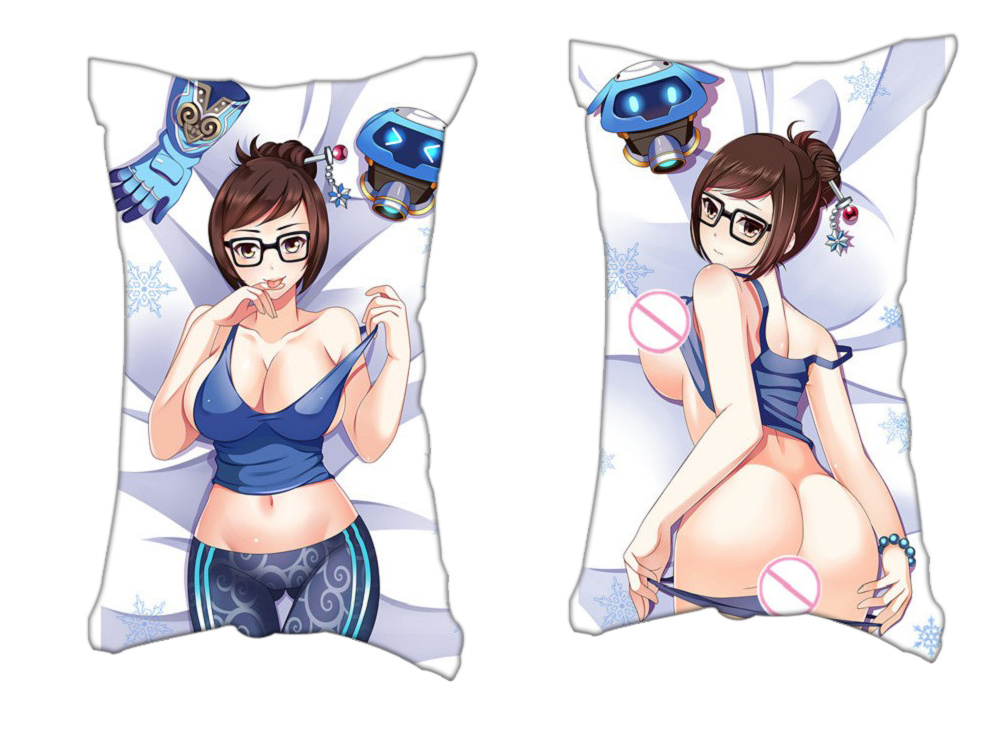 Overwatch Mei Anime 2 Way Tricot Air Pillow With a Hole 35x55cm(13.7in x 21.6in)