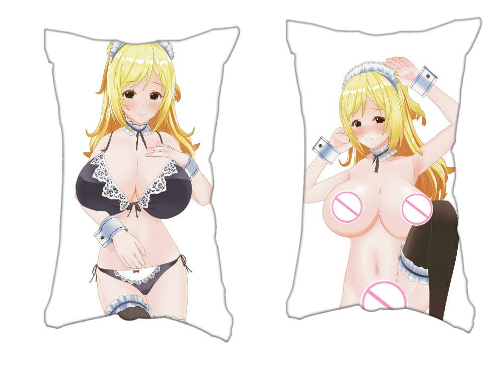 3D Maid Anime 2 Way Tricot Air Pillow With a Hole 35x55cm