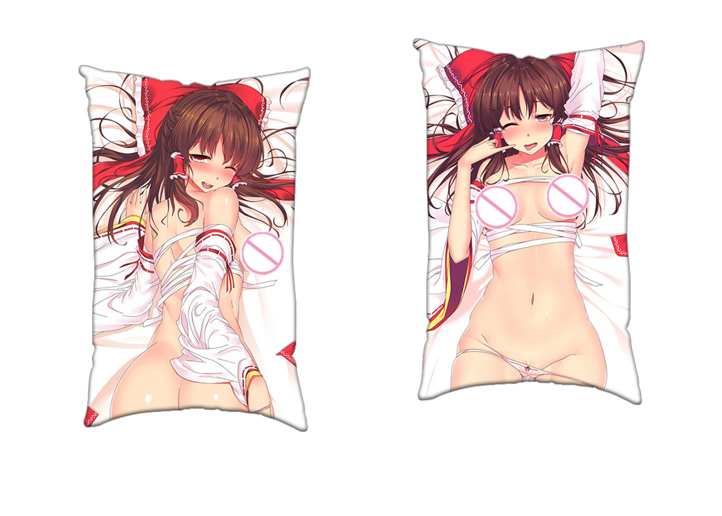 Hakurei Reimu Touhou Project Anime 2 Way Tricot Air Pillow With a Hole 35x55cm(13.7in x 21.6in)