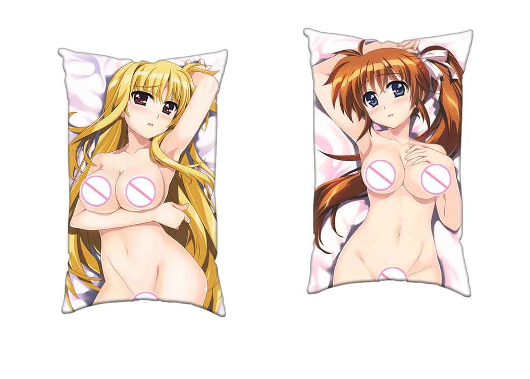 Magical Girl Lyrical Nanoha Anime 2 Way Tricot Air Pillow With a Hole 35x55cm(13.7in x 21.6in)