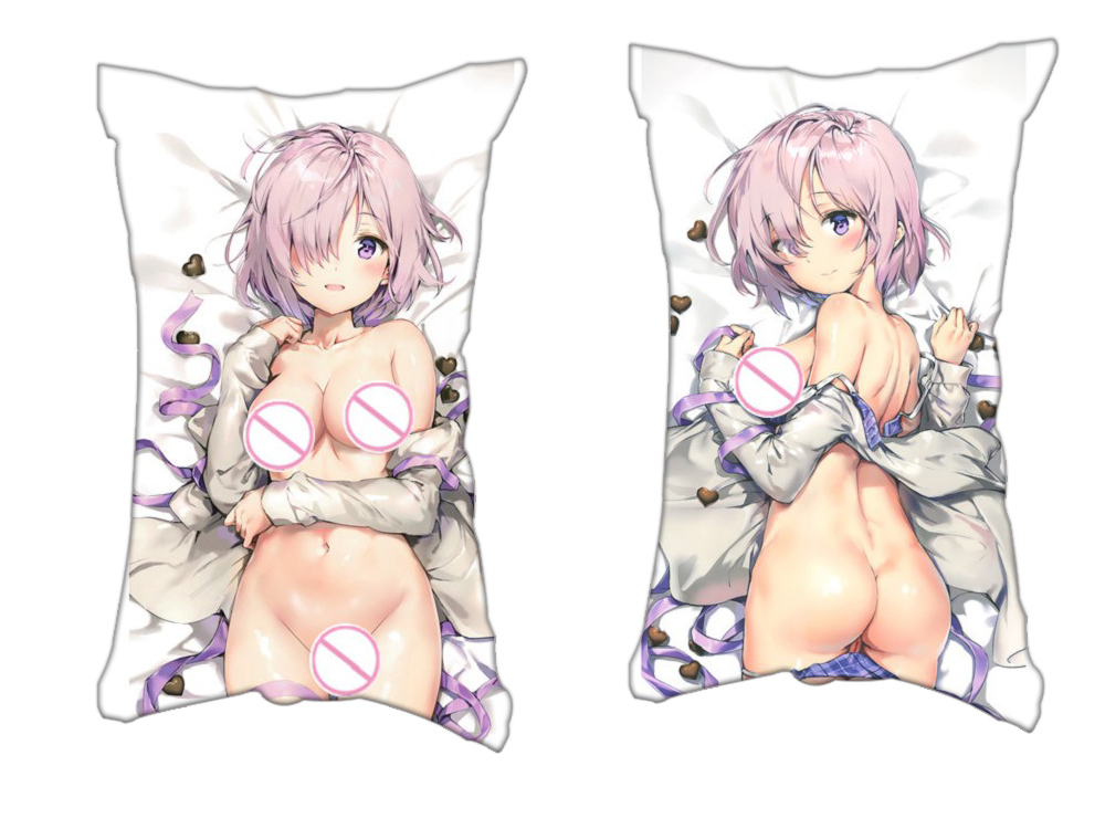 Mash Kyrielight Fate Anime 2 Way Tricot Air Pillow With a Hole 35x55cm(13.7in x 21.6in)