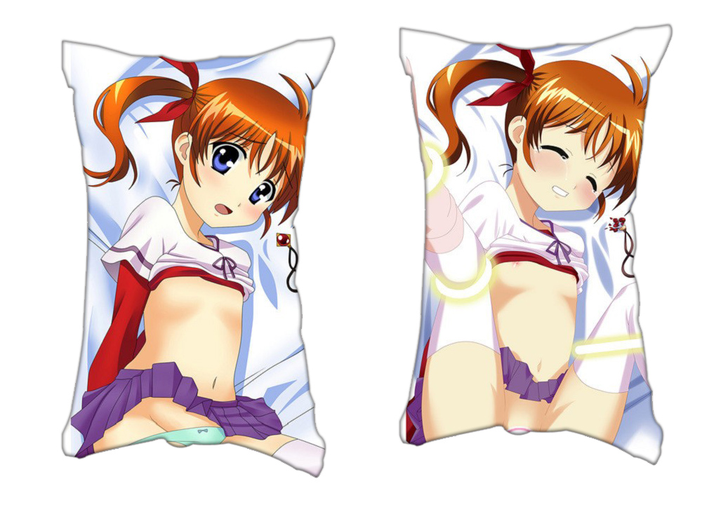 Magical Girl Lyrical Nanoha Anime 2 Way Tricot Air Pillow With a Hole 35x55cm(13.7in x 21.6in)