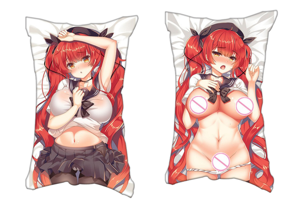 USS Honolulu CL 48 Azur Lane Anime 2 Way Tricot Air Pillow With a Hole 35x55cm(13.7in x 21.6in)