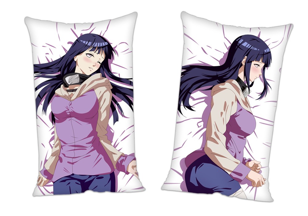 Naruto Hinata Hyuga Anime 2Way Tricot Air Pillow With a Hole 35x55cm(13.7in x 21.6in)