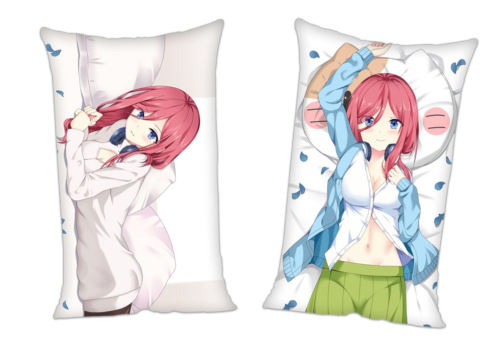 The Quintessential Quintuplets Nakano Miku Anime 2Way Tricot Air Pillow With a Hole 35x55cm(13.7in x 21.6in)