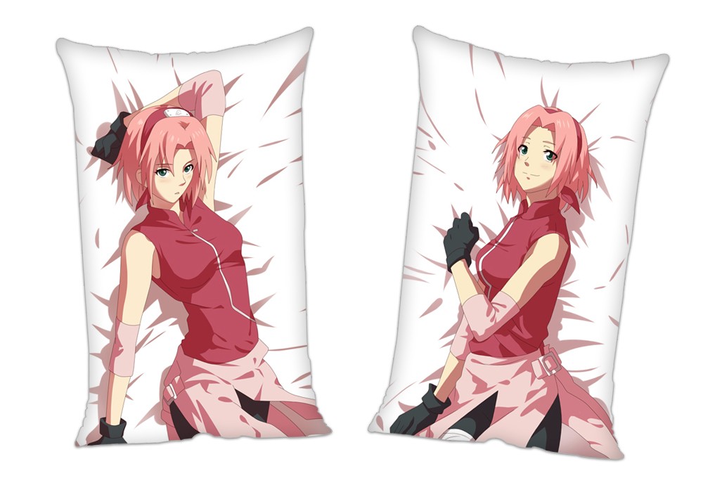 Naruto Sakura Haruno Anime 2Way Tricot Air Pillow With a Hole 35x55cm(13.7in x 21.6in)