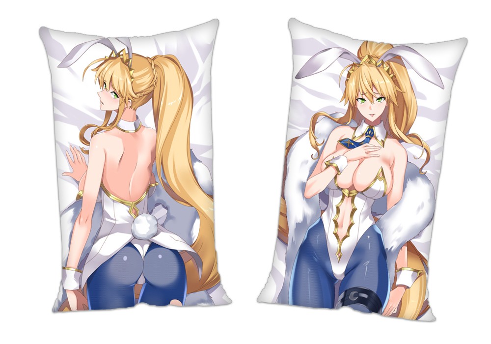 Fate Grand Order FGO Altria Pendragon Lancer Anime 2Way Tricot Air Pillow With a Hole 35x55cm(13.7in x 21.6in)