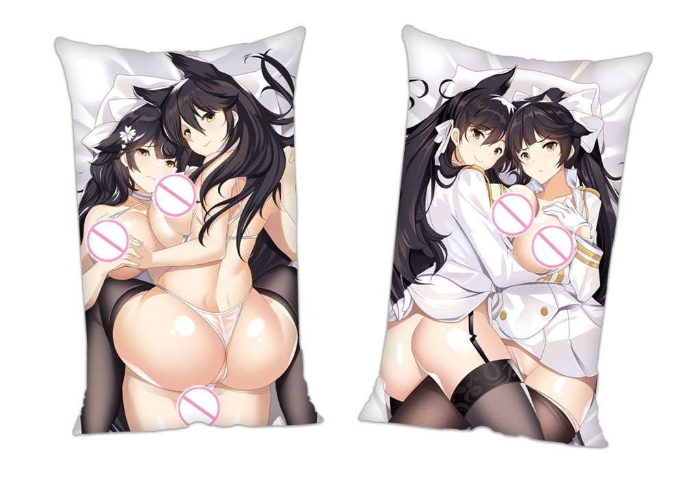 Azur Lane Takao Atago Anime 2Way Tricot Air Pillow With a Hole 35x55cm(13.7in x 21.6in)