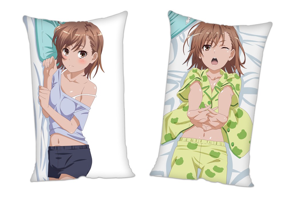 A Certain Scientific Railgun Mikoto Misaka Anime 2Way Tricot Air Pillow With a Hole 35x55cm(13.7in x 21.6in)