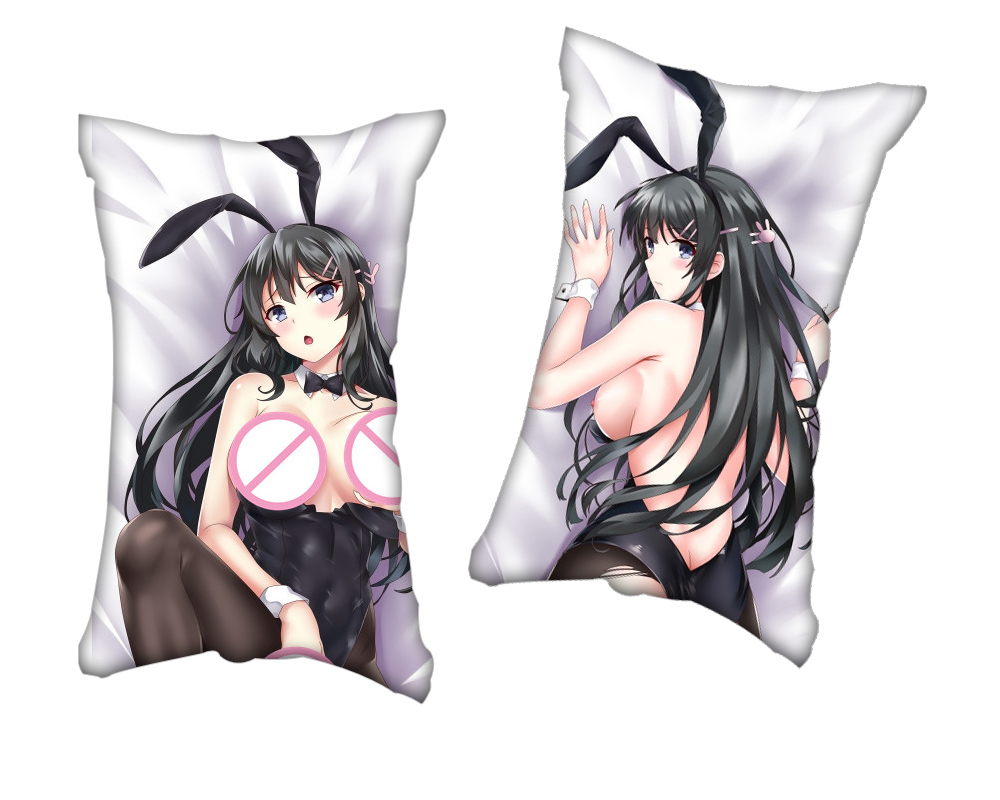 Seishun Buta Yaro Series Anime Two Way Tricot Air Pillow With a Hole 35x55cm(13.7in x 21.6in)
