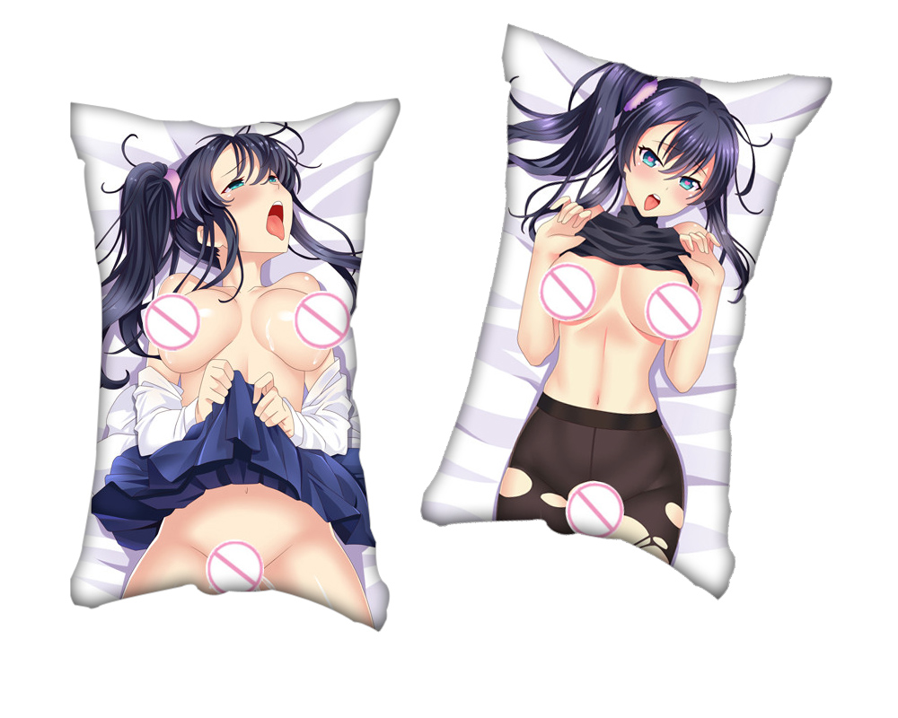Galgame Anime Two Way Tricot Air Pillow With a Hole 35x55cm(13.7in x 21.6in)