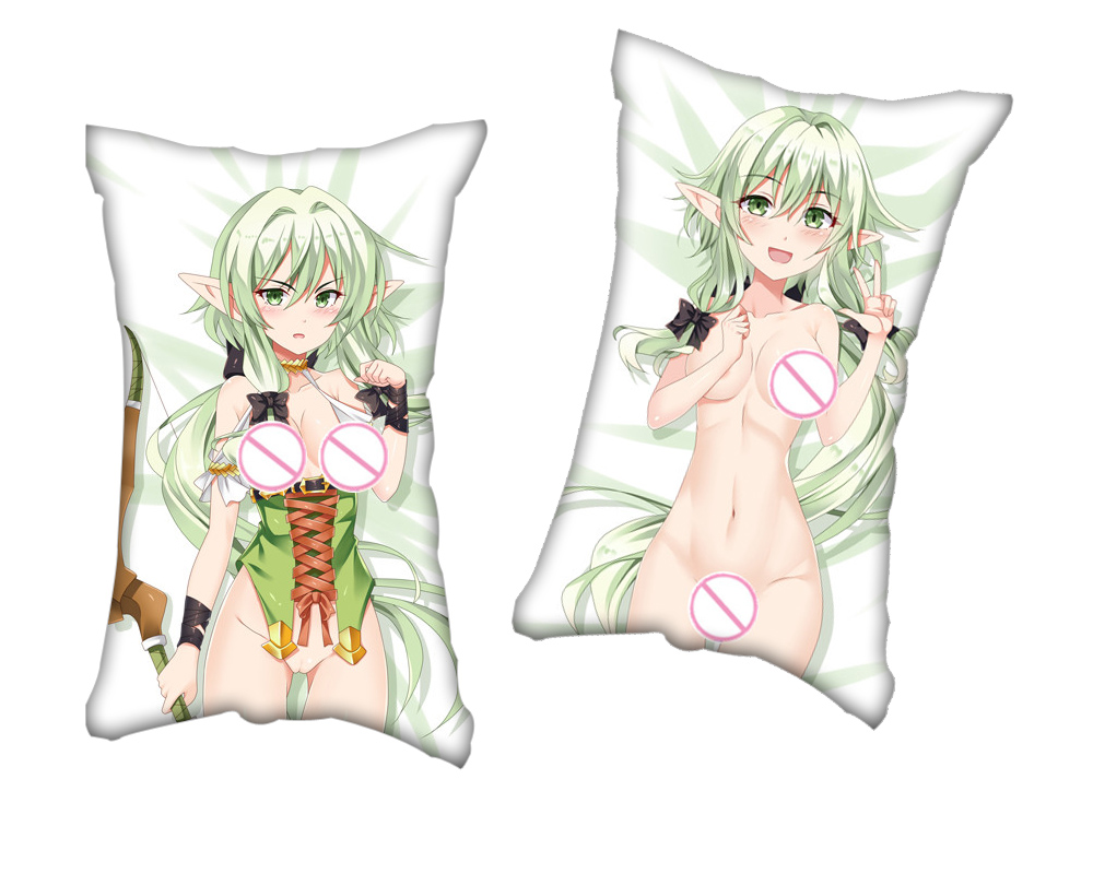 Goblin Slayer High Elf Archer Long Anime Two Way Tricot Air Pillow With a Hole 35x55cm(13.7in x 21.6in)