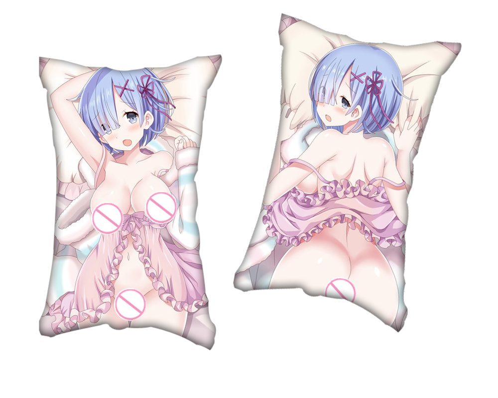 Re Zero Rem Anime Two Way Tricot Air Pillow With a Hole 35x55cm(13.7in x 21.6in)