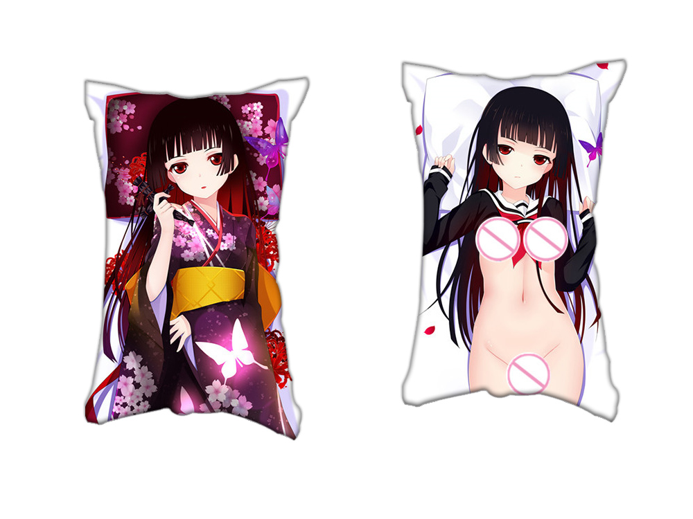 Ai Enma Hell Girl Anime Two Way Tricot Air Pillow With a Hole 35x55cm(13.7in x 21.6in)