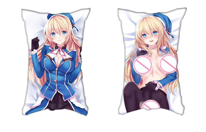 Atako Kantai Collection Anime 2 Way Tricot Air Pillow With a Hole 35x55cm(13.7in x 21.6in)