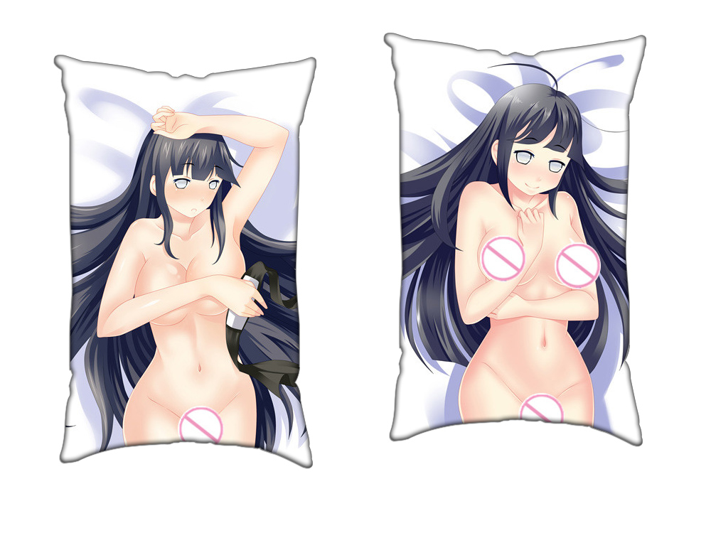 Hinata Naruto Anime Two Way Tricot Air Pillow With a Hole 35x55cm(13.7in x 21.6in)