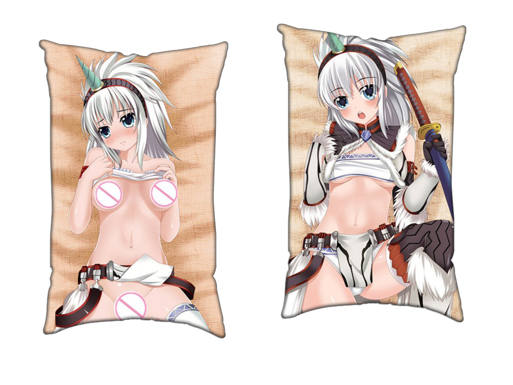 Monster Hunter Orage Anime Two Way Tricot Air Pillow With a Hole 35x55cm(13.7in x 21.6in)