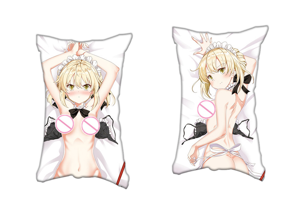 Saber Fate Anime Two Way Tricot Air Pillow With a Hole 35x55cm(13.7in x 21.6in)