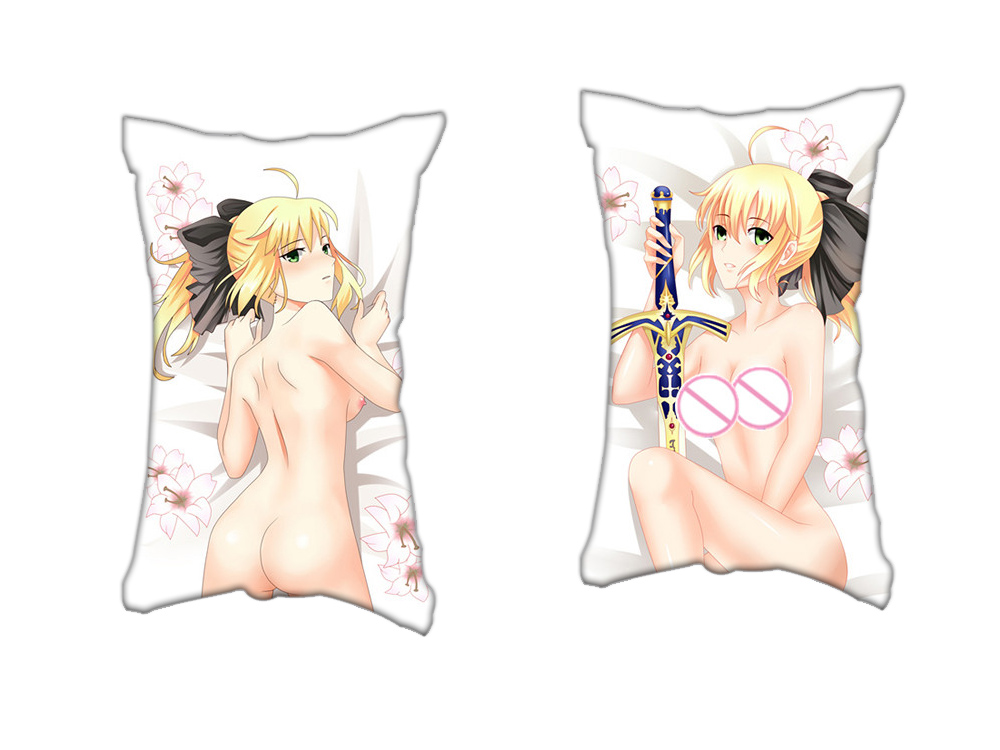 Saber Fate Anime Two Way Tricot Air Pillow With a Hole 35x55cm(13.7in x 21.6in)