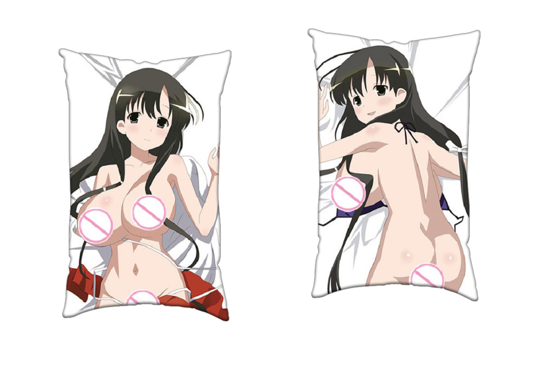 Saki Anime Two Way Tricot Air Pillow With a Hole 35x55cm(13.7in x 21.6in)