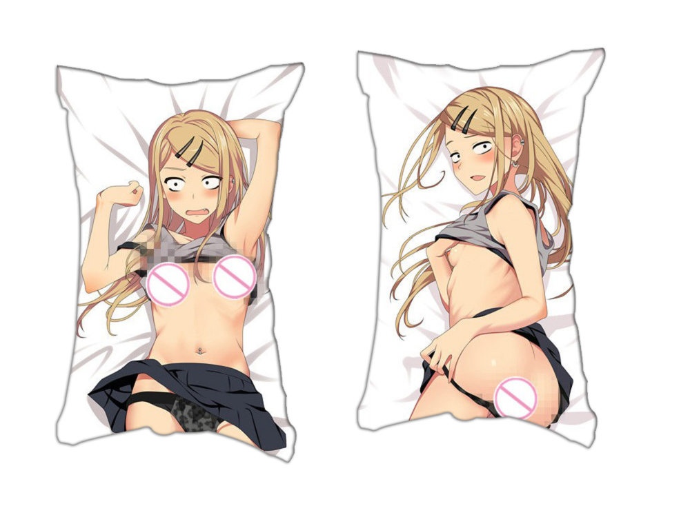 Saya Endo Dagashi Kashi Anime 2 Way Tricot Air Pillow With a Hole 35x55cm(13.7in x 21.6in)