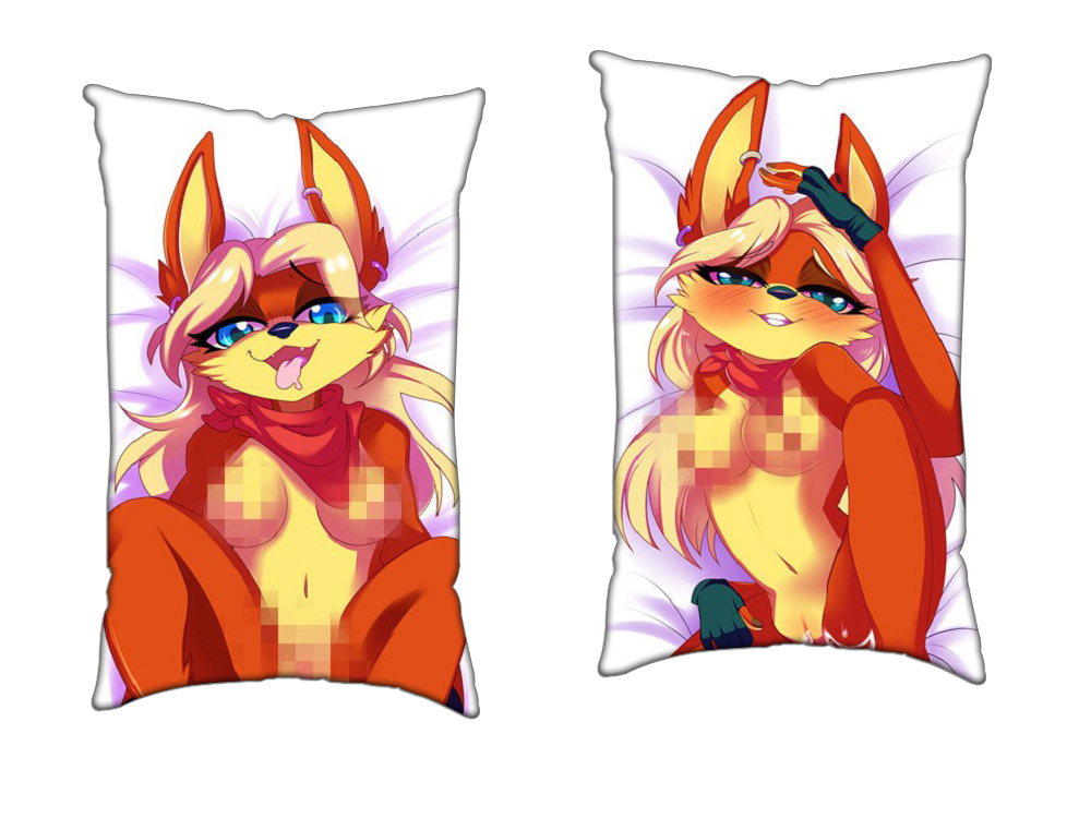 Sexy Furry Anime 2 Way Tricot Air Pillow With a Hole 35x55cm(13.7in x 21.6in)