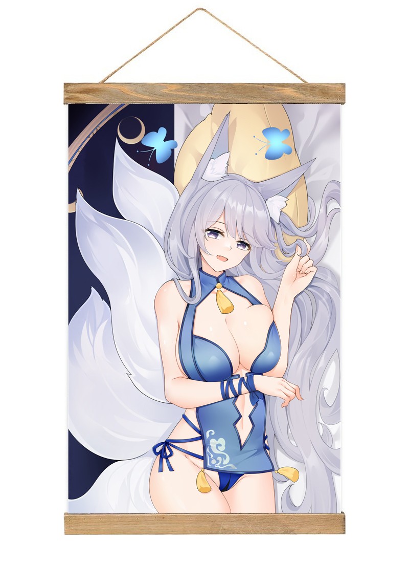 Azur Lane Shinano-1 Scroll Painting Wall Picture Anime Wall Scroll Hanging Home Decor