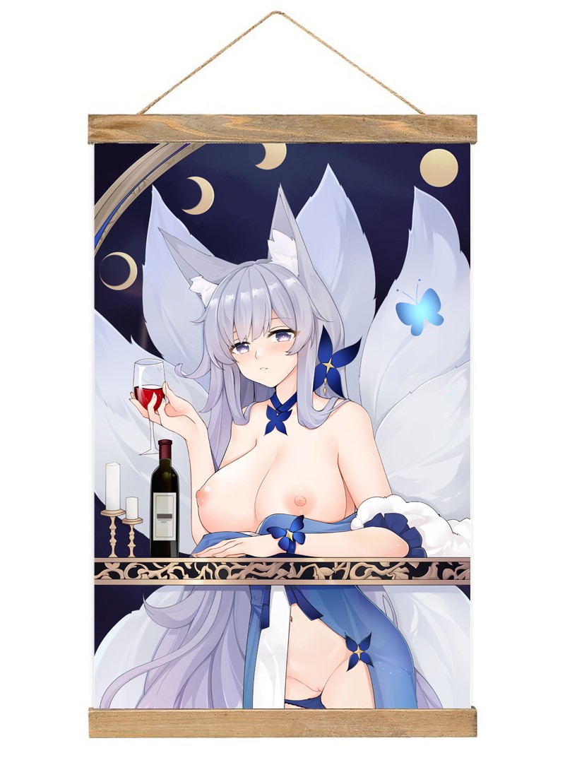 Azur Lane Shinano-1 Scroll Painting Wall Picture Anime Wall Scroll Hanging Home Decor