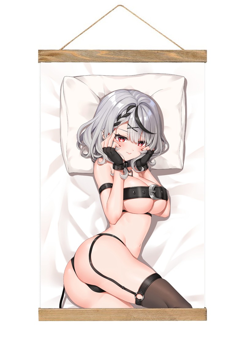 Virtual Youtuber Sakamata Chloe-1 Scroll Painting Wall Picture Anime Wall Scroll Hanging Home Decor