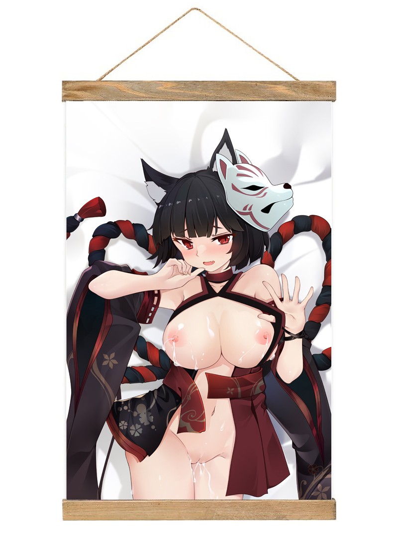 Azur Lane IJN Yamashiro META Scroll Painting Wall Picture Anime Wall Scroll Hanging Home Decor