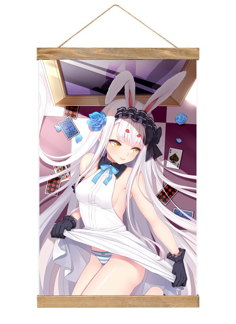 Azur Lane Shimakaze-1 Scroll Painting Wall Picture Anime Wall Scroll Hanging Home Decor