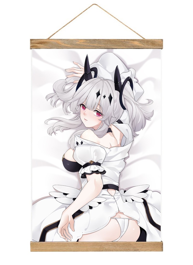 Azur Lane MNF Joffre-1 Scroll Painting Wall Picture Anime Wall Scroll Hanging Home Decor