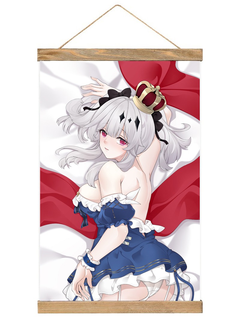 Azur Lane MNF Joffre-1 Scroll Painting Wall Picture Anime Wall Scroll Hanging Home Decor