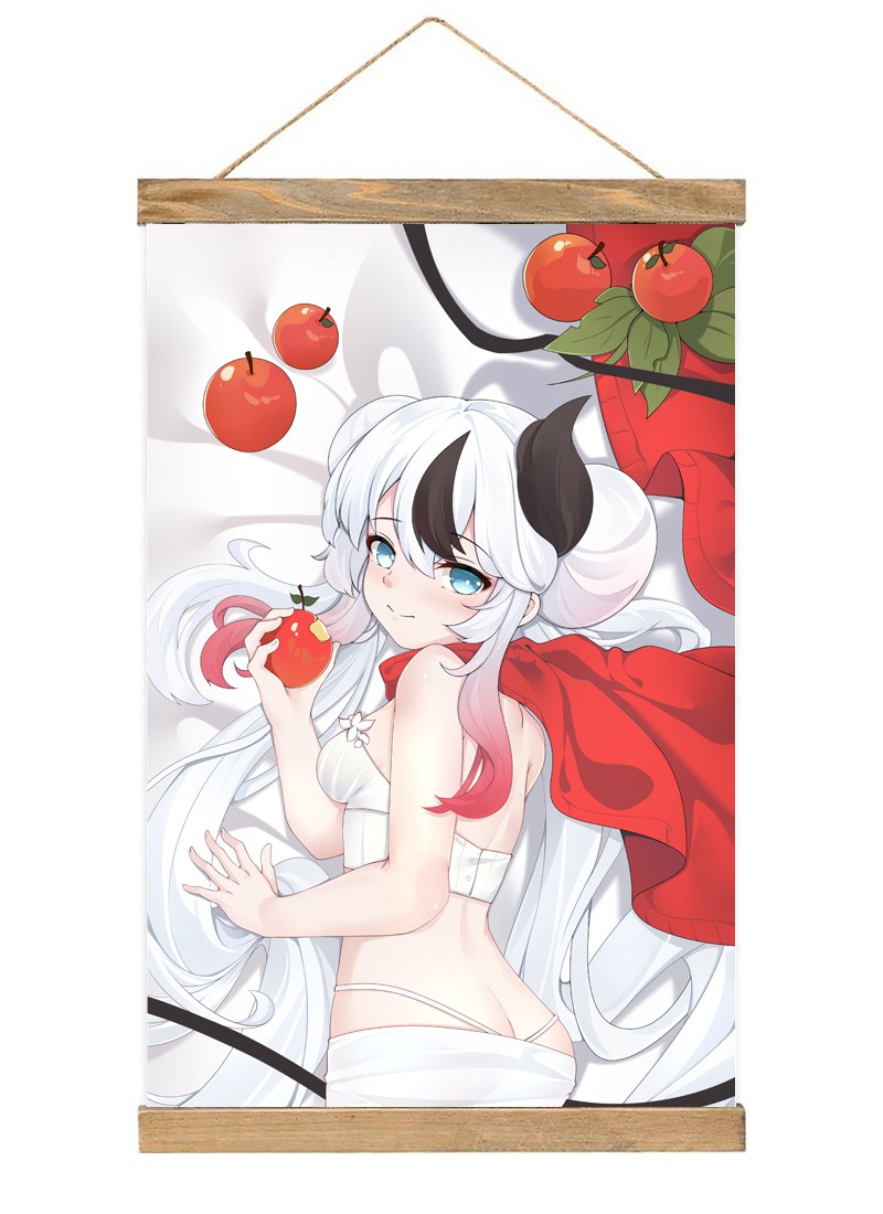 Azur Lane MNF L\'Indomptable-1 Scroll Painting Wall Picture Anime Wall Scroll Hanging Home Decor