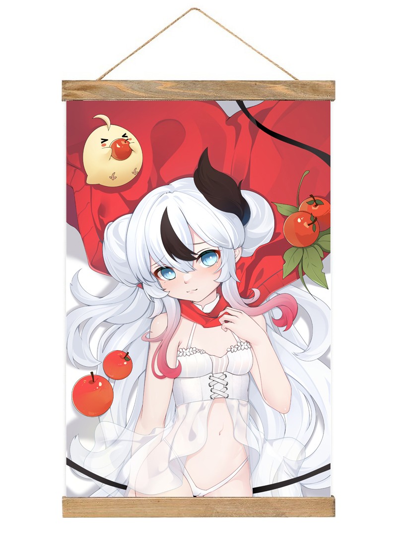 Azur Lane MNF L\'Indomptable Scroll Painting Wall Picture Anime Wall Scroll Hanging Home Decor