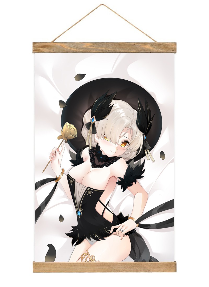 Azur Lane Sheffield-1 Scroll Painting Wall Picture Anime Wall Scroll Hanging Home Decor