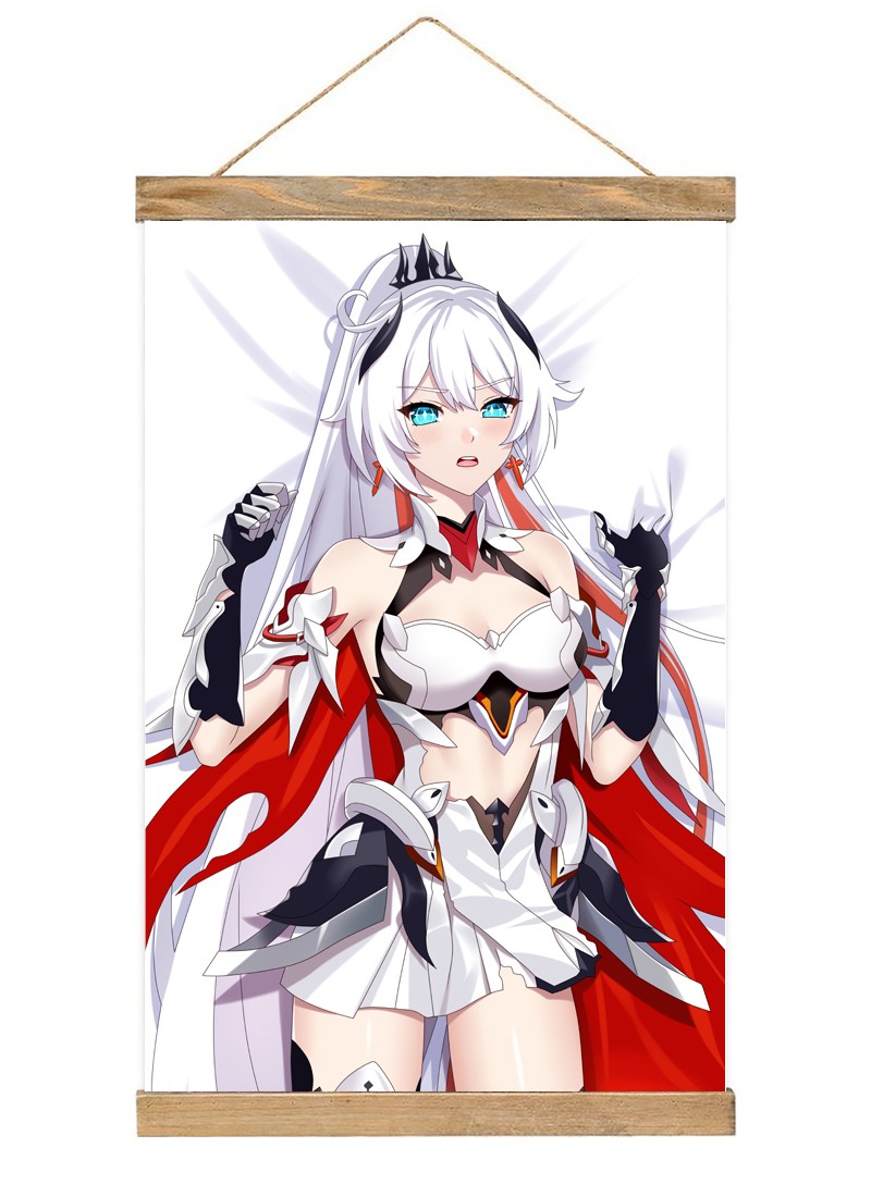 Honkai Impact 3rd Kiana-1 Scroll Painting Wall Picture Anime Wall Scroll Hanging Home Decor