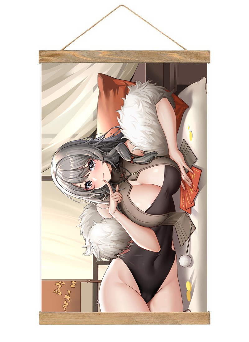 Azur Lane Scroll Painting Wall Picture Anime Wall Scroll Hanging Home Decor