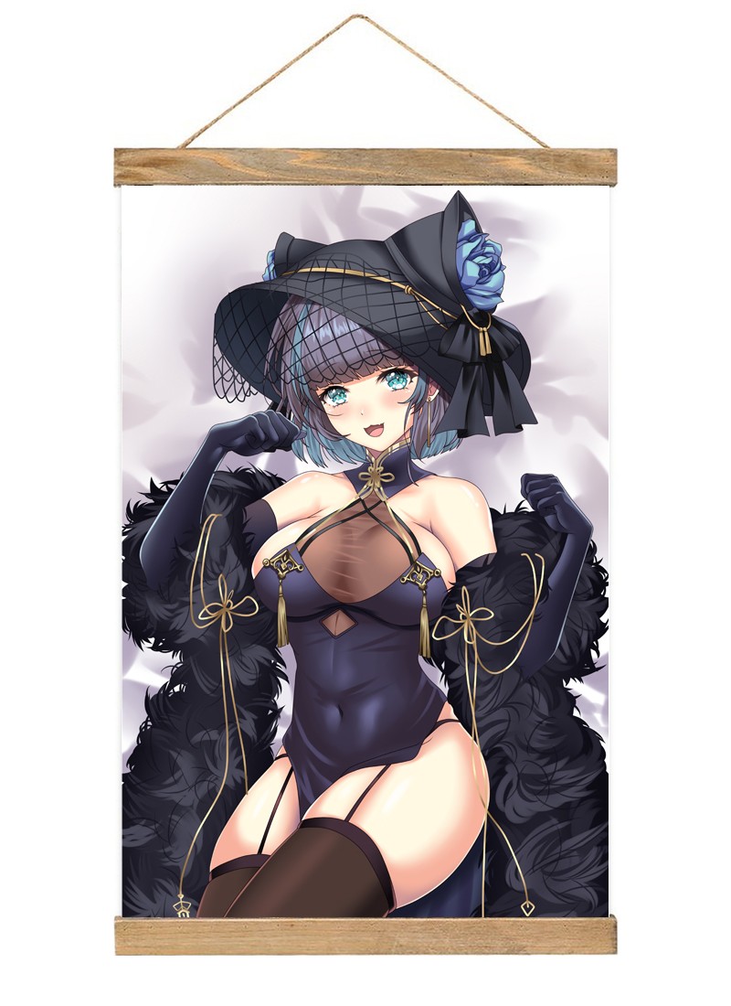 Azur Lane HMS Cheshire-1 Scroll Painting Wall Picture Anime Wall Scroll Hanging Home Decor