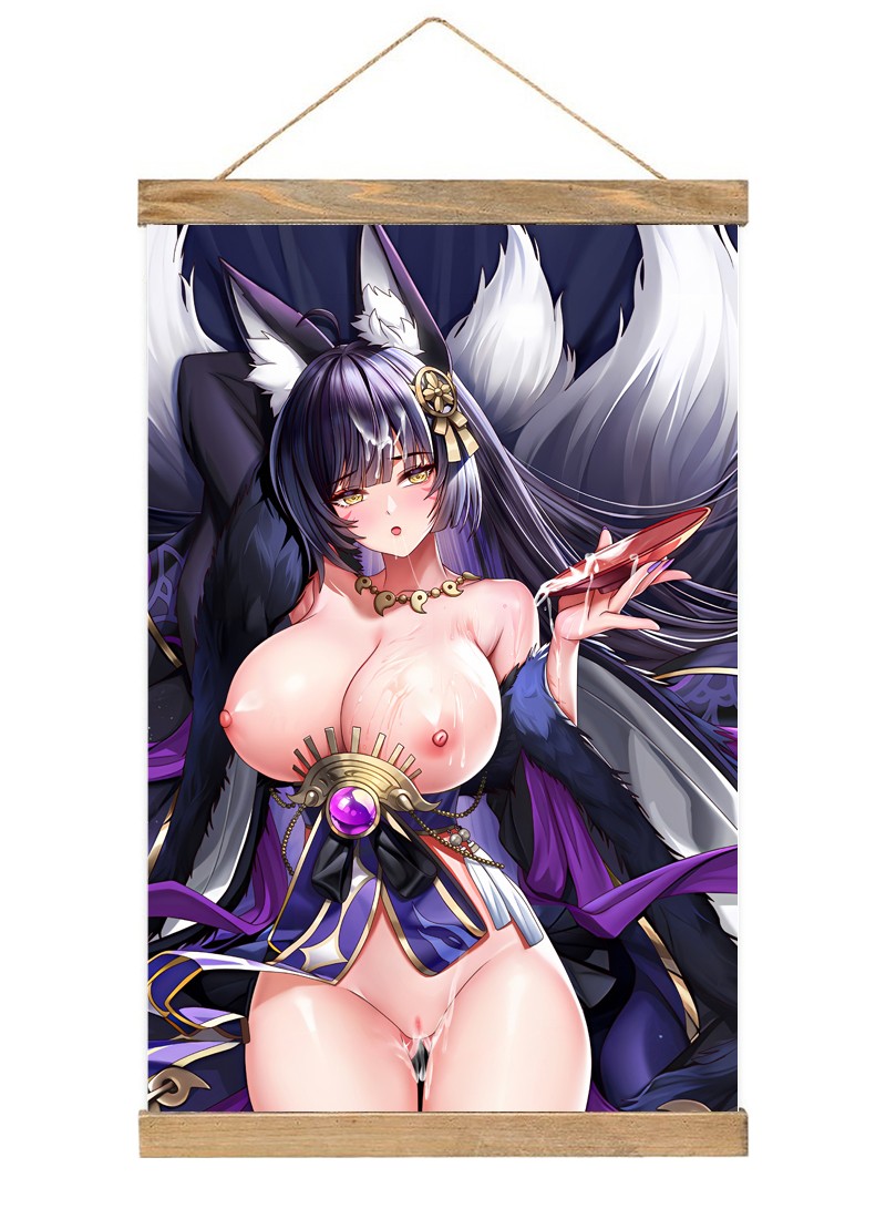 Azur Lane IJN Musashi-1 Scroll Painting Wall Picture Anime Wall Scroll Hanging Home Decor