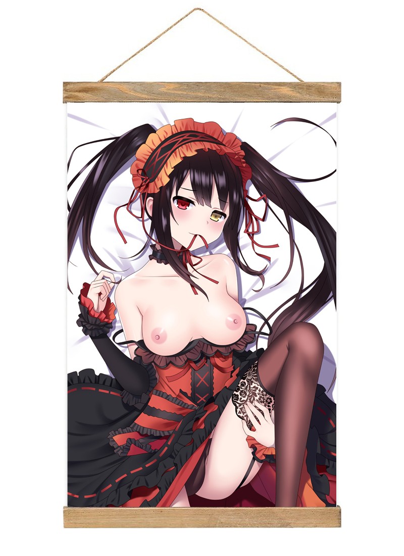 Date A Live Tokisaki Kurumi-1 Scroll Painting Wall Picture Anime Wall Scroll Hanging Home Decor