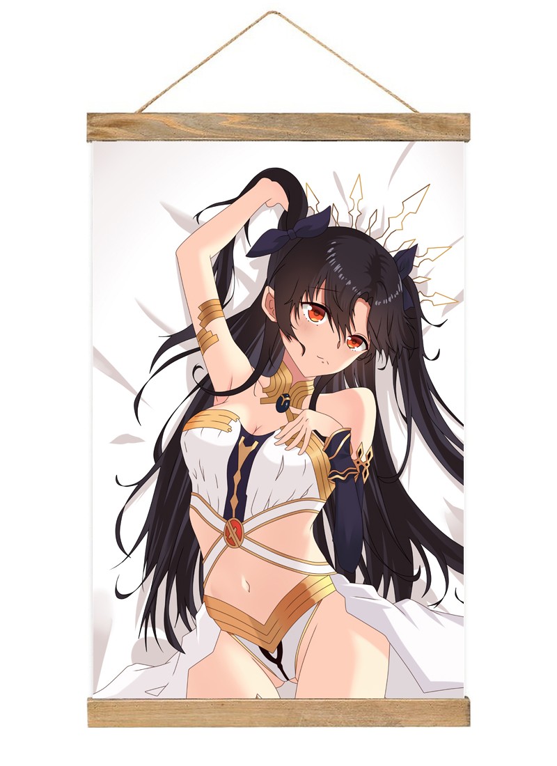 Fatestay night Tohsaka Rin-1 Scroll Painting Wall Picture Anime Wall Scroll Hanging Home Decor