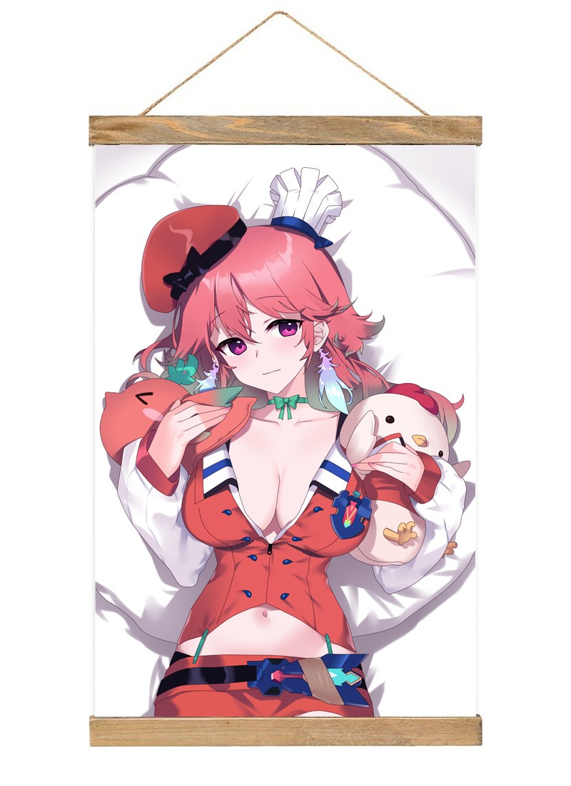 Hololive Virtual Youtuber Hakui Koyori-1 Scroll Painting Wall Picture Anime Wall Scroll Hanging Home Decor
