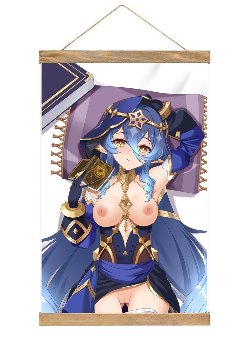 Genshin Impact Layla-1 Scroll Painting Wall Picture Anime Wall Scroll Hanging Home Decor