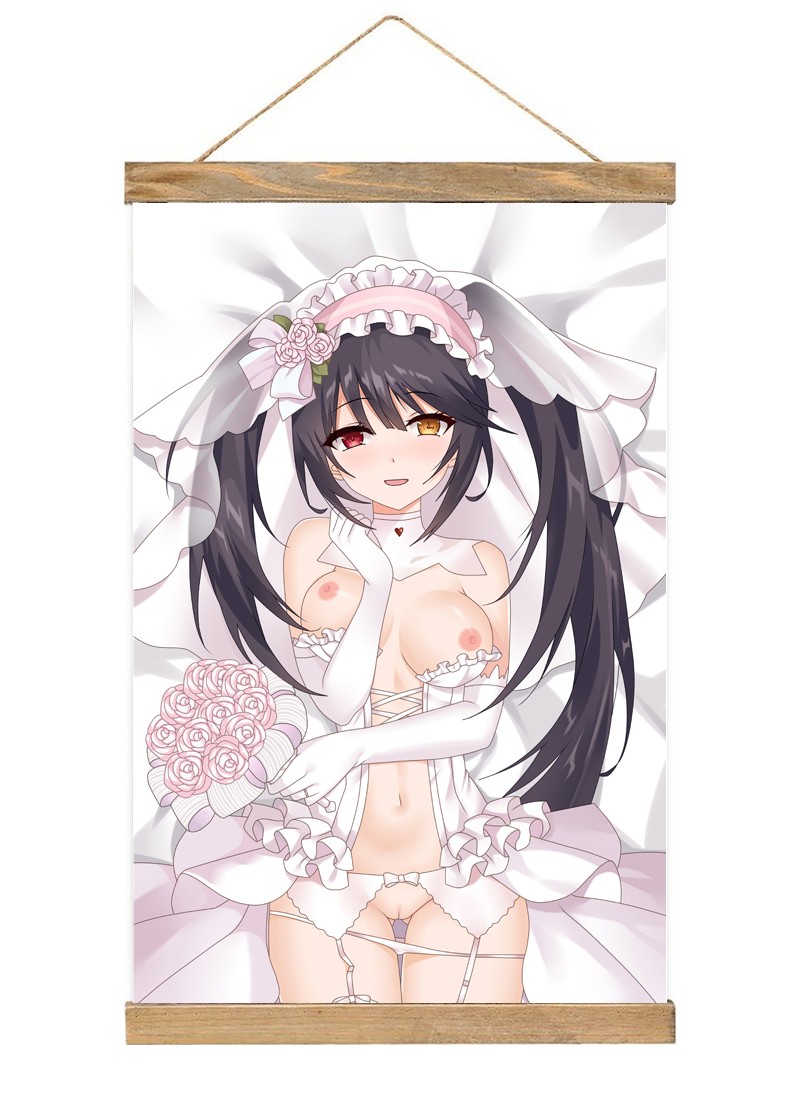 Date A Live Tokisaki Kurumi-1 Scroll Painting Wall Picture Anime Wall Scroll Hanging Home Decor