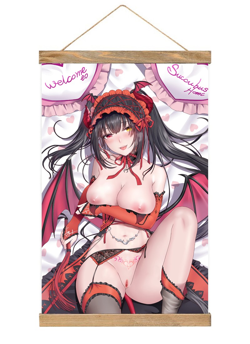 Date A Live Tokisaki Kurumi-1 Scroll Painting Wall Picture Anime Wall Scroll Hanging Home Decor